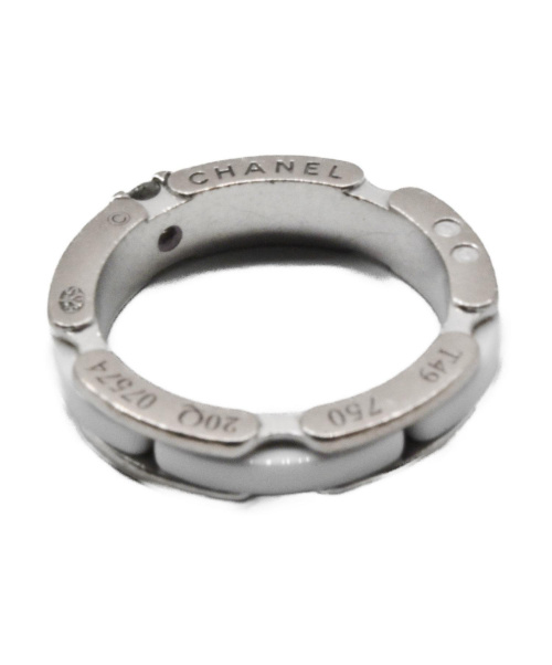 CHANEL（シャネル）CHANEL (シャネル) 1Pダイヤウルトラリング サイズ:T49 20Q 07574 750×ホワイトセラミック/5.5gの古着・服飾アイテム