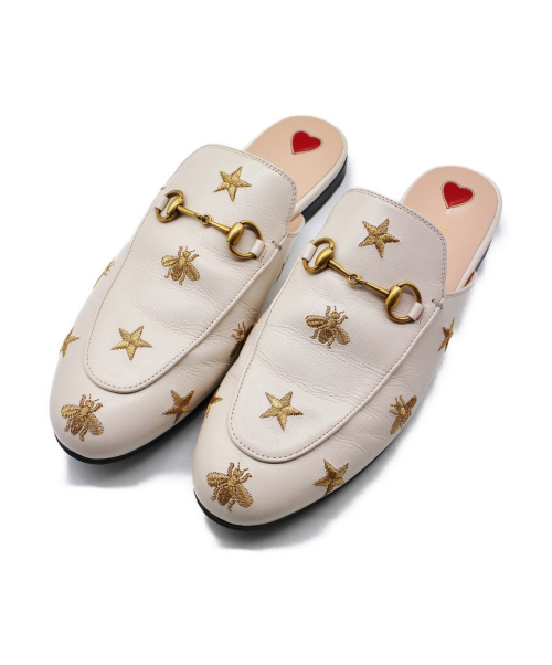 GUCCI（グッチ）GUCCI (グッチ) エンブロイダリープリンスタウン アイボリー サイズ:39の古着・服飾アイテム