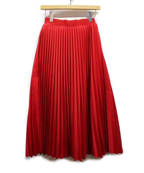 BALENCIAGA（バレンシアガ）BALENCIAGA (バレンシアガ) プリーツスカート レッド サイズ:36の古着・服飾アイテム