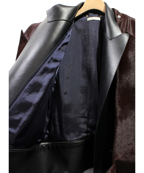CELINE（セリーヌ）CELINE (セリーヌ) ショートコート ネイビー サイズ:34の古着・服飾アイテム