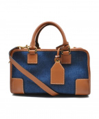 LOEWEロエベ）の古着「AMAZONA28/2WAYショルダーバッグ」｜ブラウン×インディゴ