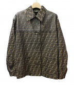 FENDIフェンディ）の古着「ZUCCA JACKET/ズッカ柄ジャケット」｜ブラウン