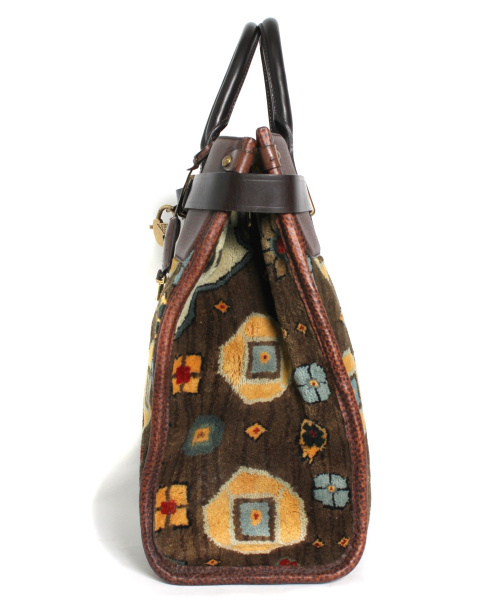 LOUIS VUITTON（ルイ ヴィトン）LOUIS VUITTON (ルイ ヴィトン) カーペットトートバッグ オリーブ×ブラウン サイズ:-  AS0065の古着・服飾アイテム