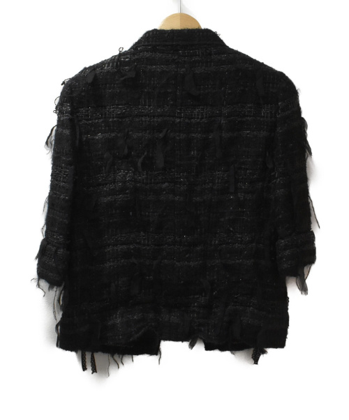 CHANEL（シャネル）CHANEL (シャネル) ツイードジャケット ブラック サイズ:36の古着・服飾アイテム