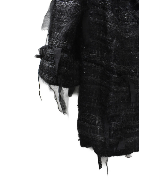 CHANEL（シャネル）CHANEL (シャネル) ツイードジャケット ブラック サイズ:36の古着・服飾アイテム