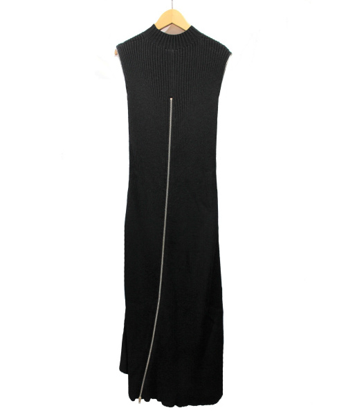 CELINE（セリーヌ）CELINE (セリーヌ) ジップニットワンピース/フィービー期 ブラック サイズ:Sの古着・服飾アイテム