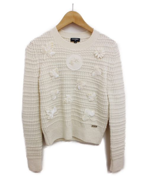 CHANEL（シャネル）CHANEL (シャネル) カシミヤニット アイボリー サイズ:34の古着・服飾アイテム
