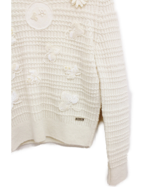 CHANEL（シャネル）CHANEL (シャネル) カシミヤニット アイボリー サイズ:34の古着・服飾アイテム