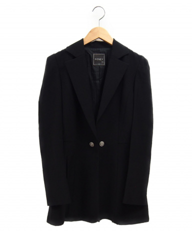 美品★FOXEY/フォクシーストレッチ ジャケット　ブラック　40 美品 FOXEY フォクシー ジャケット 40
