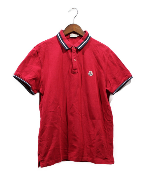 MONCLER（モンクレール）MONCLER (モンクレール) MAGLIA POLO MANICA CORTA レッド サイズ:Lの古着・服飾アイテム
