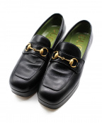 GUCCIグッチ）の古着「ホースビットローファー」｜ブラック
