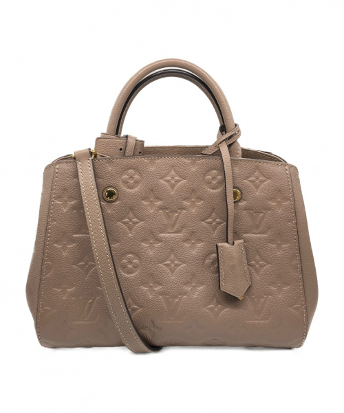 LOUIS VUITTON（ルイ ヴィトン）LOUIS VUITTON (ルイヴィトン) モンテーニュBB トープ サイズ:ｰ モノグラム・アンプラント M50693の古着・服飾アイテム