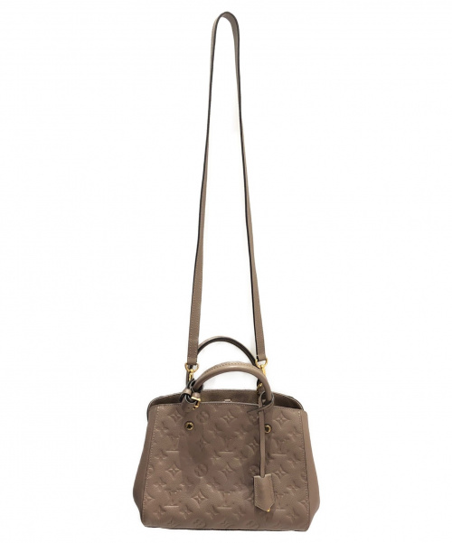 LOUIS VUITTON（ルイ ヴィトン）LOUIS VUITTON (ルイヴィトン) モンテーニュBB トープ サイズ:ｰ モノグラム・アンプラント M50693の古着・服飾アイテム