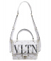 中古・古着 VALENTINO (バレンチノ) 18SS/VLTNキャンディスタッズミディアムハンドルバッグ ホワイト サイズ:- Garavani：160000円