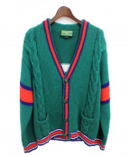 GUCCIグッチ）の古着「GUCCI DIY/ニットカーディガン」｜グリーン