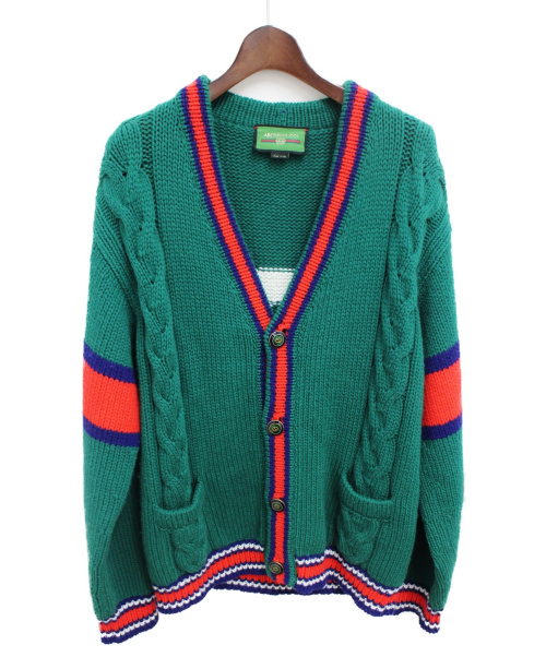 GUCCI（グッチ）GUCCI (グッチ) GUCCI DIY/ニットカーディガン グリーン サイズ:Mの古着・服飾アイテム