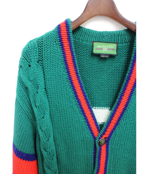 GUCCI（グッチ）GUCCI (グッチ) GUCCI DIY/ニットカーディガン グリーン サイズ:Mの古着・服飾アイテム