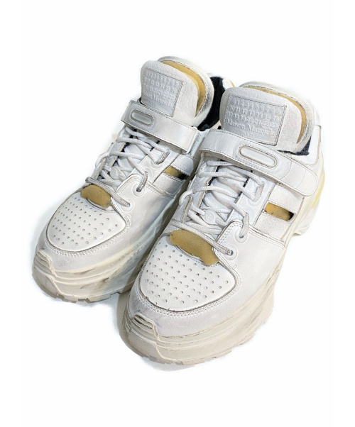 Maison Margiela（メゾンマルジェラ）Maison Margiela (メゾンマルジェラ) 19SS ロートップレトロフィットスニーカー ホワイト サイズ:39の古着・服飾アイテム