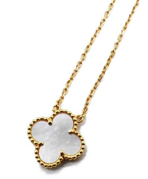 VAN CLEEF & ARPELS（ヴァンクリーフ＆アーペル）VAN CLEEF & ARPELS (ヴァンクリーフ＆アープル) ヴィンテージアルハンブラネックレス Au750/総重量5.2gの古着・服飾アイテム