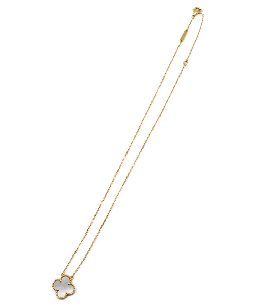 VAN CLEEF & ARPELS（ヴァンクリーフ＆アーペル）VAN CLEEF & ARPELS (ヴァンクリーフ＆アープル) ヴィンテージアルハンブラネックレス Au750/総重量5.2gの古着・服飾アイテム