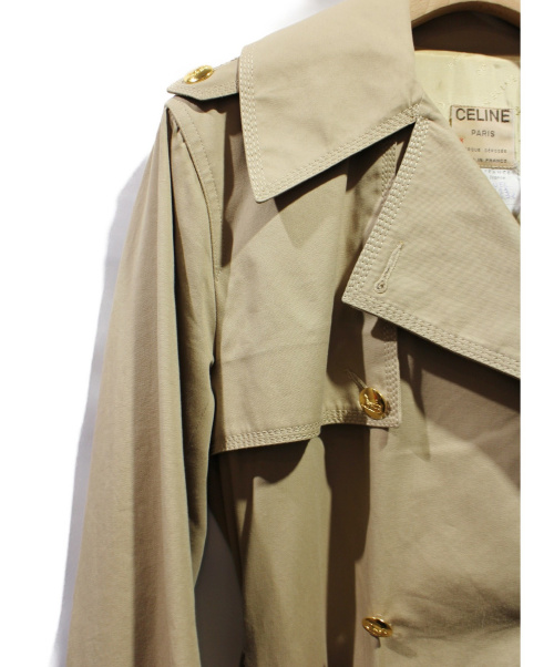 CELINE（セリーヌ）CELINE (セリーヌ) ヴィンテージトレンチコート ベージュ サイズ:38の古着・服飾アイテム