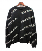 BALENCIAGAバレンシアガ）の古着「Itarsiaロゴニット」｜ブラック