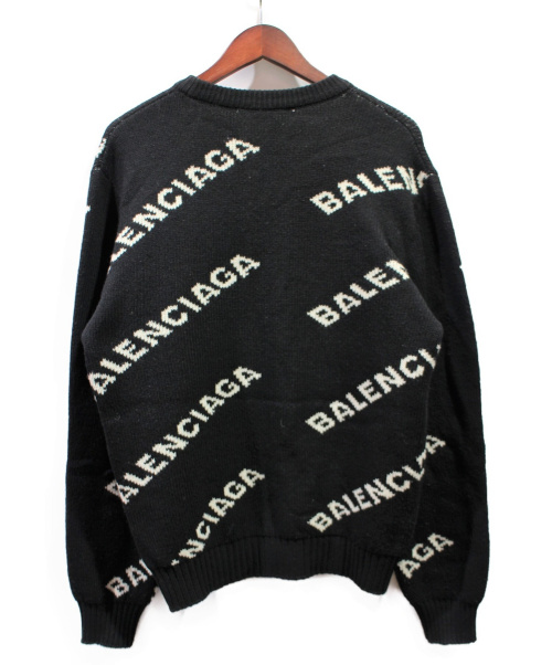 BALENCIAGA（バレンシアガ）BALENCIAGA (バレンシアガ) Itarsiaロゴニット ブラック サイズ:XSの古着・服飾アイテム
