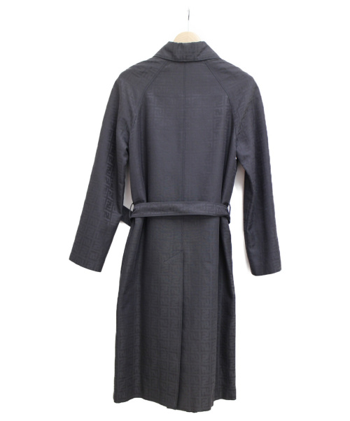 FENDI（フェンディ）FENDI (フェンディ) ズッカ柄コート ブラック サイズ:36の古着・服飾アイテム