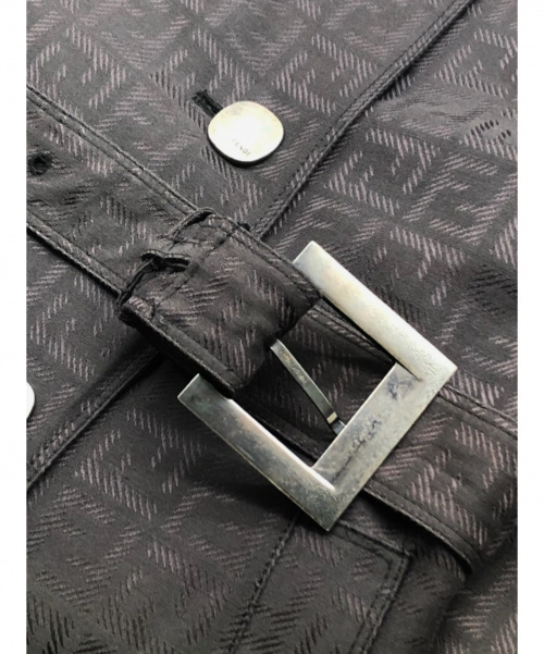 FENDI（フェンディ）FENDI (フェンディ) ズッカ柄コート ブラック サイズ:36の古着・服飾アイテム