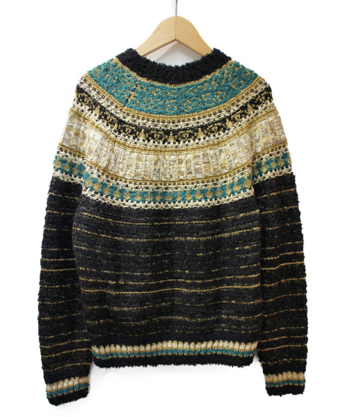 CHANEL（シャネル）CHANEL (シャネル) ニットセットアップ ベージュ×グリーン サイズ:34の古着・服飾アイテム