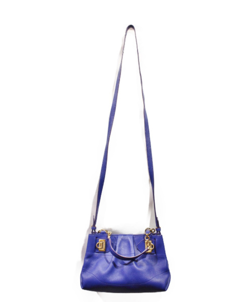 Salvatore Ferragamo（サルヴァトーレ フェラガモ）Salvatore Ferragamo (サルヴァトーレフェラガモ) 2WAYショルダーバッグ ブルー サイズ:- EE-21 E237の古着・服飾アイテム