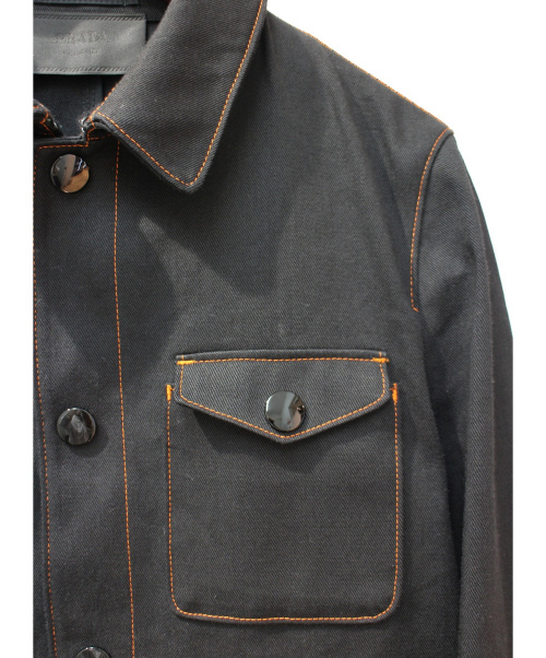 PRADA（プラダ）PRADA (プラダ) ワークジャケット ブラック サイズ:46の古着・服飾アイテム