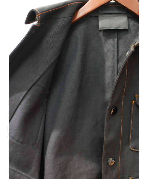 PRADA（プラダ）PRADA (プラダ) ワークジャケット ブラック サイズ:46の古着・服飾アイテム