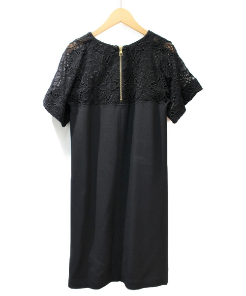 LOUIS VUITTON（ルイ ヴィトン）LOUIS VUITTON (ルイヴィトン) モノグラムレースワンピース ブラック サイズ:36の古着・服飾アイテム