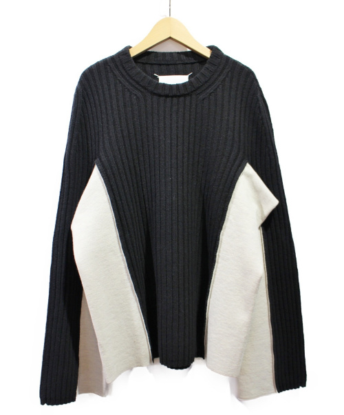 Maison Margiela（メゾンマルジェラ）Maison Margiela (メゾンマルジェラ) 19AW リブバイカラーニット サイズ:Sの古着・服飾アイテム
