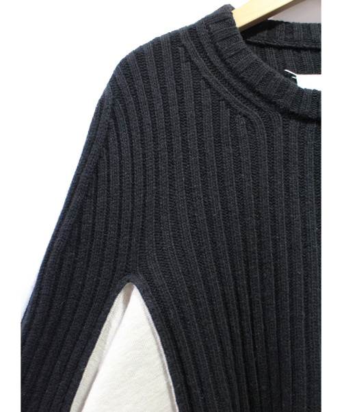 Maison Margiela（メゾンマルジェラ）Maison Margiela (メゾンマルジェラ) 19AW リブバイカラーニット サイズ:Sの古着・服飾アイテム