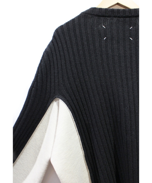 Maison Margiela（メゾンマルジェラ）Maison Margiela (メゾンマルジェラ) 19AW リブバイカラーニット サイズ:Sの古着・服飾アイテム