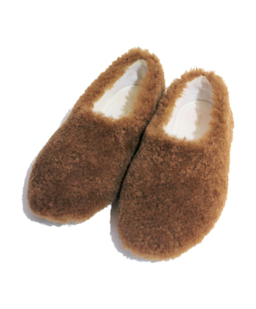 CELINE（セリーヌ）CELINE (セリーヌ) 18AW Cosy Slipper ブラウン サイズ:39の古着・服飾アイテム