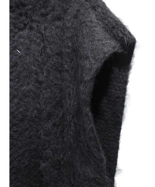Maison Margiela（メゾンマルジェラ）Maison Margiela (メゾンマルジェラ) アルパカ混モヘヤニットベスト ブラック サイズ:S 未使用品の古着・服飾アイテム