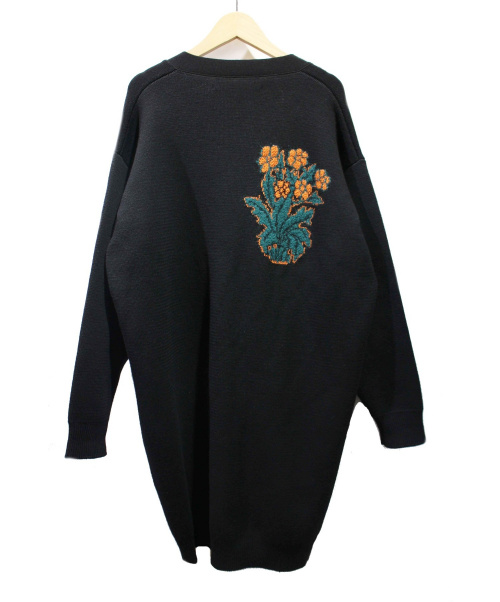LOEWE（ロエベ）LOEWE (ロエベ) ×William Morris ロングカーディガン ブラック サイズ:XSの古着・服飾アイテム