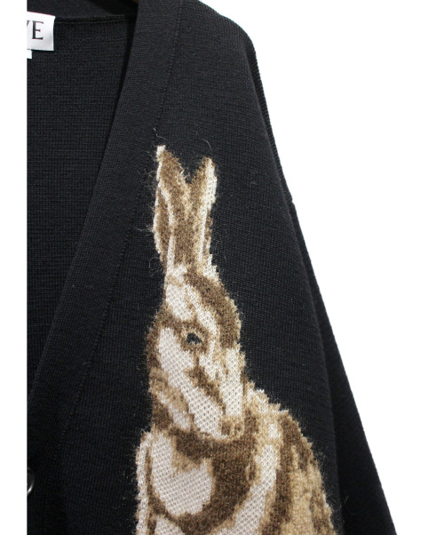LOEWE（ロエベ）LOEWE (ロエベ) ×William Morris ロングカーディガン ブラック サイズ:XSの古着・服飾アイテム