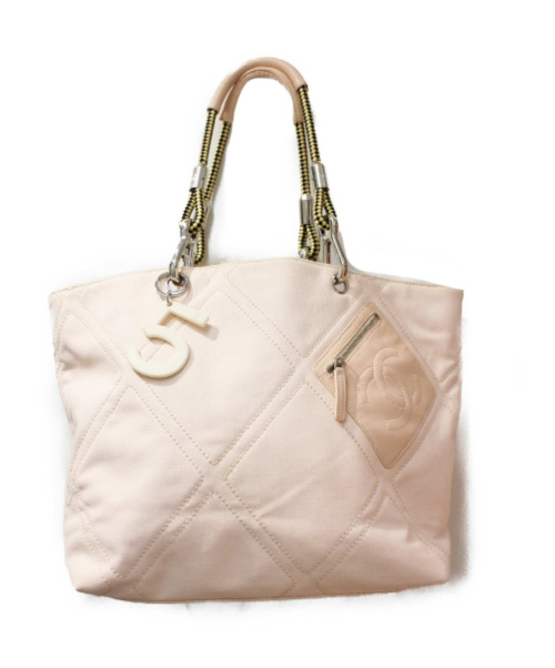 CHANEL（シャネル）CHANEL (シャネル) NO.5トートバッグ ピンク サイズ:- 9635225の古着・服飾アイテム