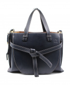 LOEWEロエベ）の古着「ゲートトップハンドル2WAYバッグ」｜ネイビー