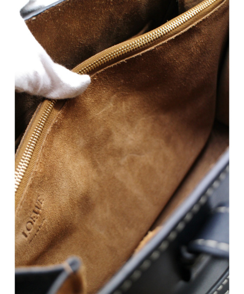 LOEWE（ロエベ）LOEWE (ロエベ) ゲートトップハンドル2WAYバッグ ネイビー サイズ:- 061825の古着・服飾アイテム