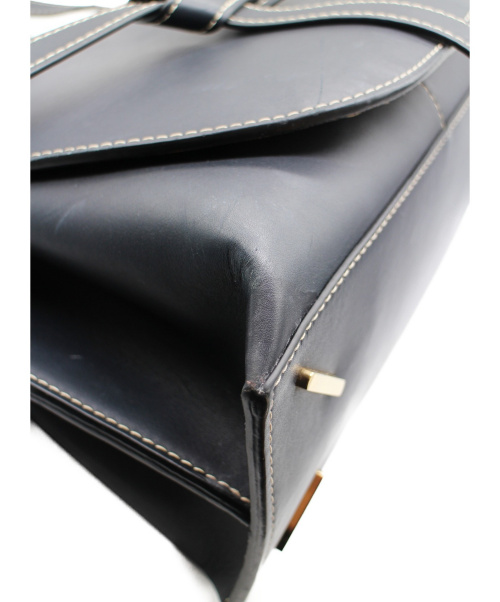 LOEWE（ロエベ）LOEWE (ロエベ) ゲートトップハンドル2WAYバッグ ネイビー サイズ:- 061825の古着・服飾アイテム