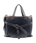 LOEWE（ロエベ）の古着「ゲートトップハンドル2WAYバッグ」｜ネイビー