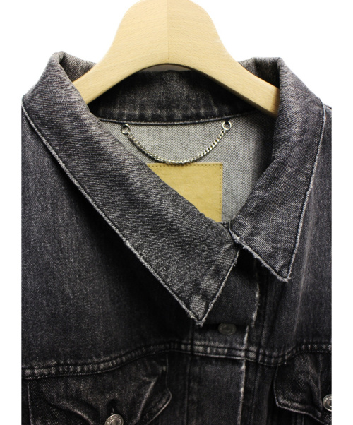 BALENCIAGA（バレンシアガ）BALENCIAGA (バレンシアガ) プルドデニムジャケット ブラック サイズ:34の古着・服飾アイテム