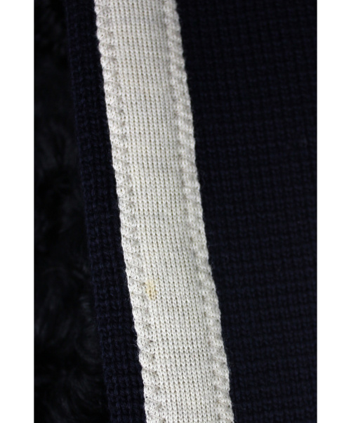 MARNI（マルニ）MARNI (マルニ) ムートン切り替えニットコート ネイビー サイズ:40の古着・服飾アイテム