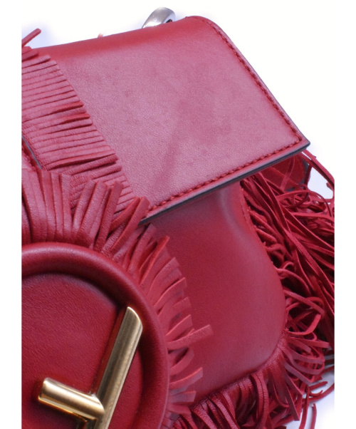 FENDI（フェンディ）FENDI (フェンディ) ナッパロゴフリンジバケット レッド サイズ:- 8BR600-A0Q3-129-10429の古着・服飾アイテム