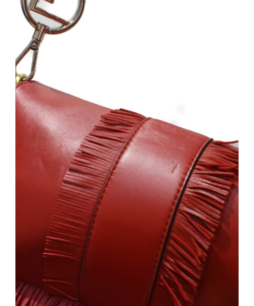 FENDI（フェンディ）FENDI (フェンディ) ナッパロゴフリンジバケット レッド サイズ:- 8BR600-A0Q3-129-10429の古着・服飾アイテム